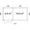 Wiata ogrodowa - ROBERT C 610x320 6,9+10,0 m2