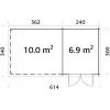 Wiata ogrodowa - ROBERT C 610x320 6,9+10,0 m2