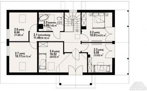 Dom mieszkalny - MILICZ 51 DWS 1555x970  139.7 m²