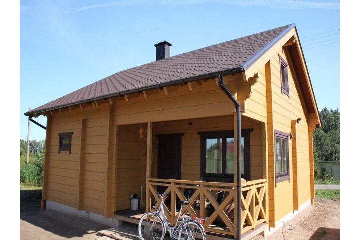 Drewniany dom z bala klejonego - DON 103m2+7m2